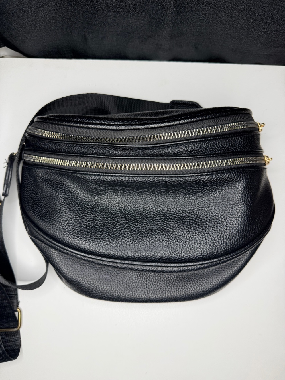 Black Bum Bag/ Crossbody Bag - Classic Minimalist Design